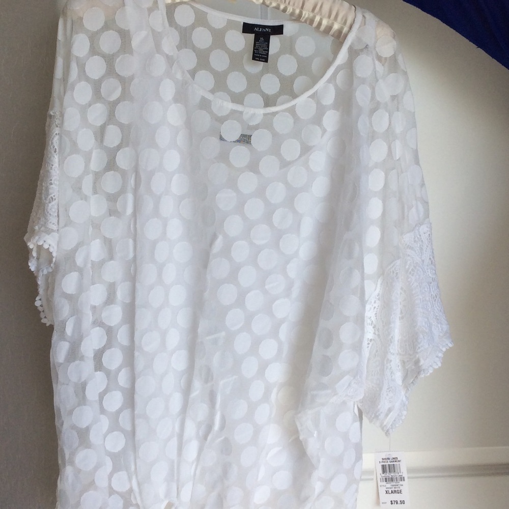 Lacy white blouse